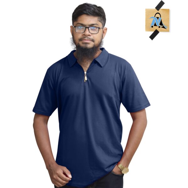 Zipper Polo Solod t-shirt - Image 7