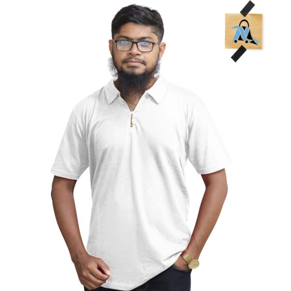 Zipper Polo Solod t-shirt - Image 3