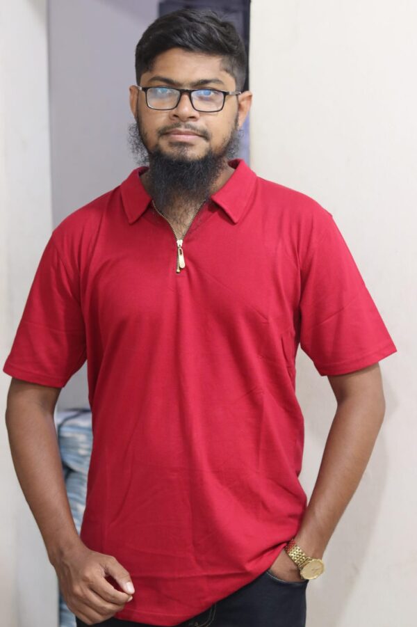 Zipper Polo Solod t-shirt - Image 2