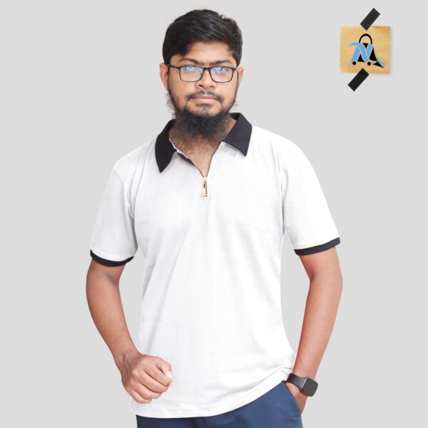 Zipper Polo Solod t-shirt - Image 12